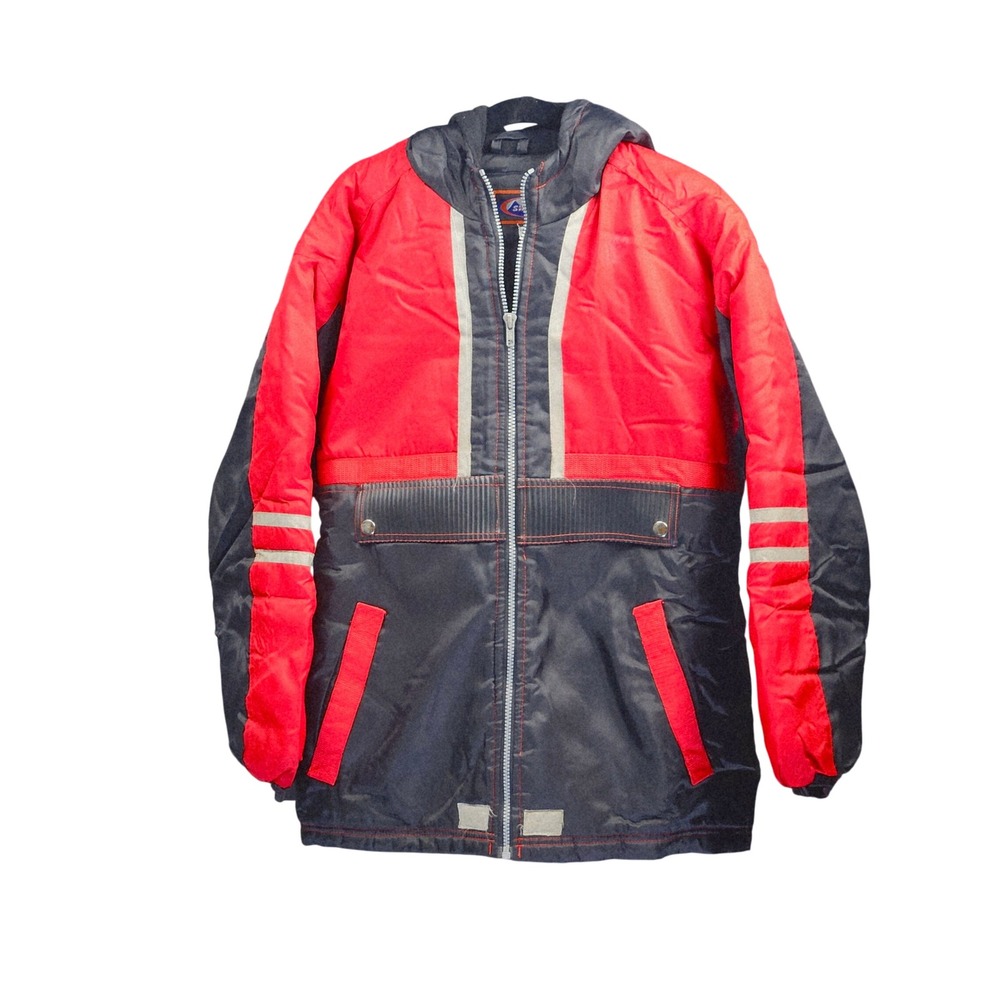 Swiss Alps Vintage Ski Snowboard Winter Jacket Red Black Mens XL‎ Size 18